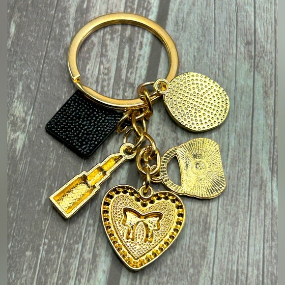 Gold and Black Charm Keychain - Picture 5 of 9